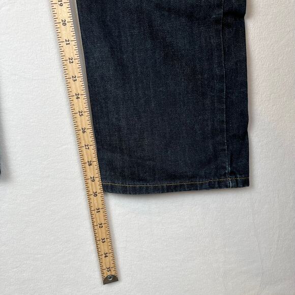 VTG Levis Jeans Mens 38x30 Blue 514 Regular Straight Mid Rise Dark Wash Denim - Picture 7 of 11